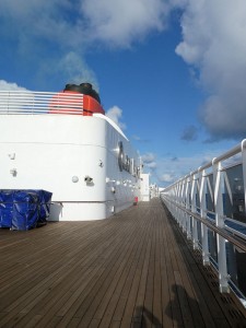seitliches Freideck Deck 12