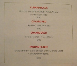 Cunard Biere