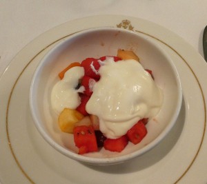 Johgurt mit Obstsalat