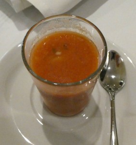 Gekühltes Gazpacho Andalusien