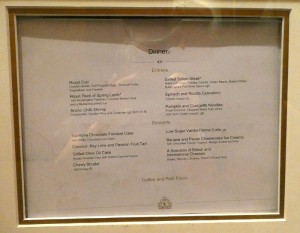 Abendessen Britannia Restaurant