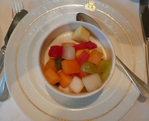 letztes Frühstück im Britannia Restaurant