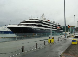 erster Blick aufs Schiff