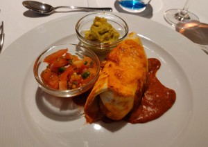Gemüse Burrito und Guacamole