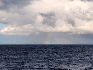 erster Regenbogen