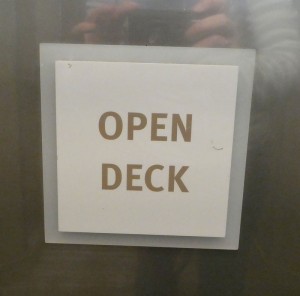 Open Deck am Heck