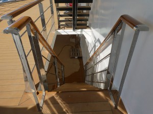 Treppe zu Deck 5