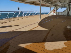 Open Deck am Heck