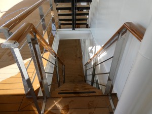 Treppe zu Deck 4