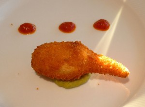 Panierte Krabbenkralle