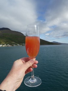 Sektcocktail zur Abfahrt