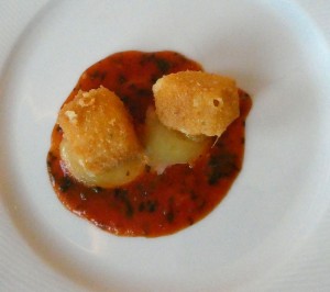 Gebackener Cheddarkäse