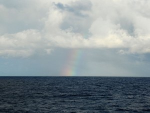erster Regenbogen