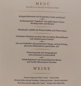Tauf-Menü