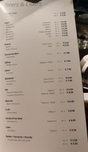 Barkarte Infinity Bar
