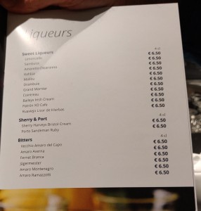 Barkarte Infinity Bar