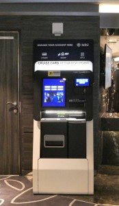 Automaten zum Einlesen der Kreditkarte