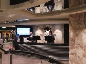 MSC Yacht Club Concierge Area
