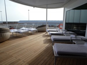 offenes Sonnendeck