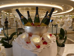 Champagner zur Begrüßung