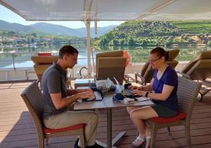 Arbeiten am Sonnendeck
