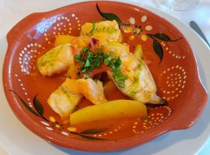 Cataplana mit Meeresfischen