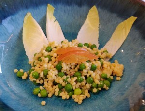 Buchweizen Salat mit Erbsen