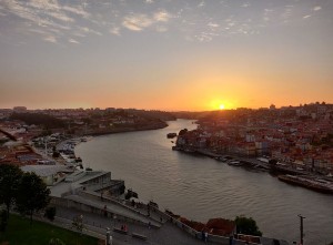 Sonnenuntergang von oben
