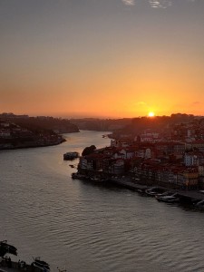 Sonnenuntergang von oben