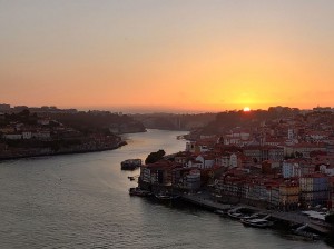 Sonnenuntergang von oben