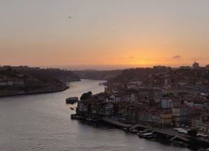 Sonnenuntergang von oben