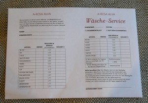 Wäschereiliste