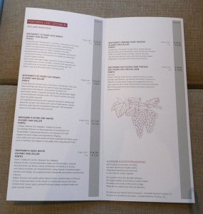 Weinkarte