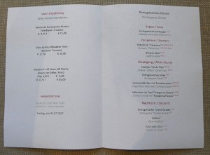 Abendessen Tag 3