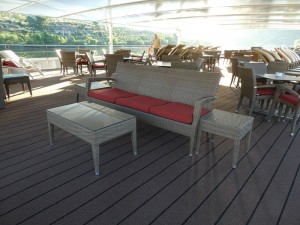 hinteres offenes Sonnendeck