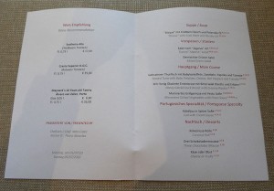 Abendessen Tag 5