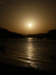 Sonnenuntergang an Bord