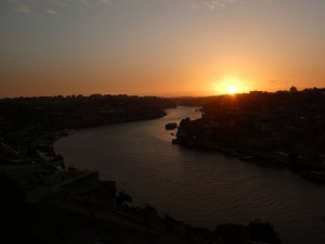 Sonnenuntergang von oben