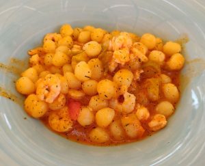 Minignocchi mit Garnelen und Zucchiniblüten