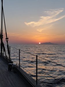Sonnenuntergang hinter Ischia