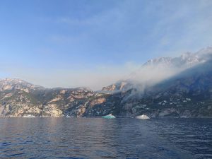 Feuer bei Positano