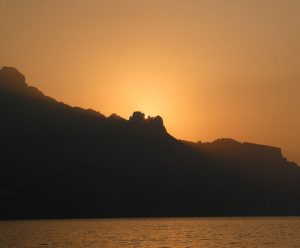 Sonnenaufgang bei Amalfi