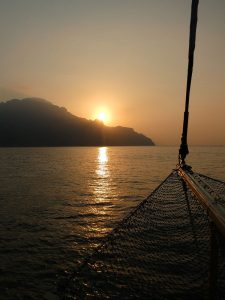 Sonnenaufgang bei Amalfi