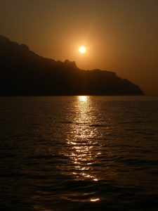 Sonnenaufgang bei Amalfi