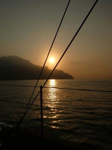Sonnenaufgang bei Amalfi