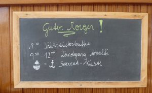 erster Tagesplan