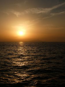 Sonnenuntergang hinter Ischia