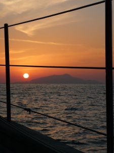 Sonnenuntergang hinter Ischia