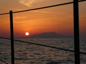 Sonnenuntergang hinter Ischia