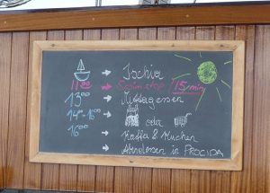 geändertes Tagesprogramm